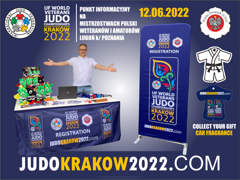 Mistrzostw Świata Weteranów Judo 2022 – punkt informacyjny w Luboniu