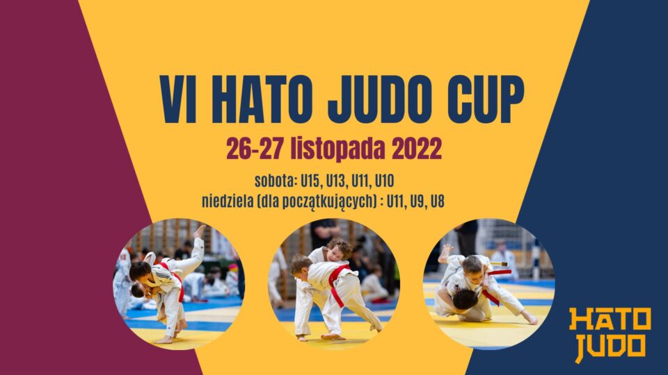 VI Hato Judo Cup już 26 i 27 listopada 2022