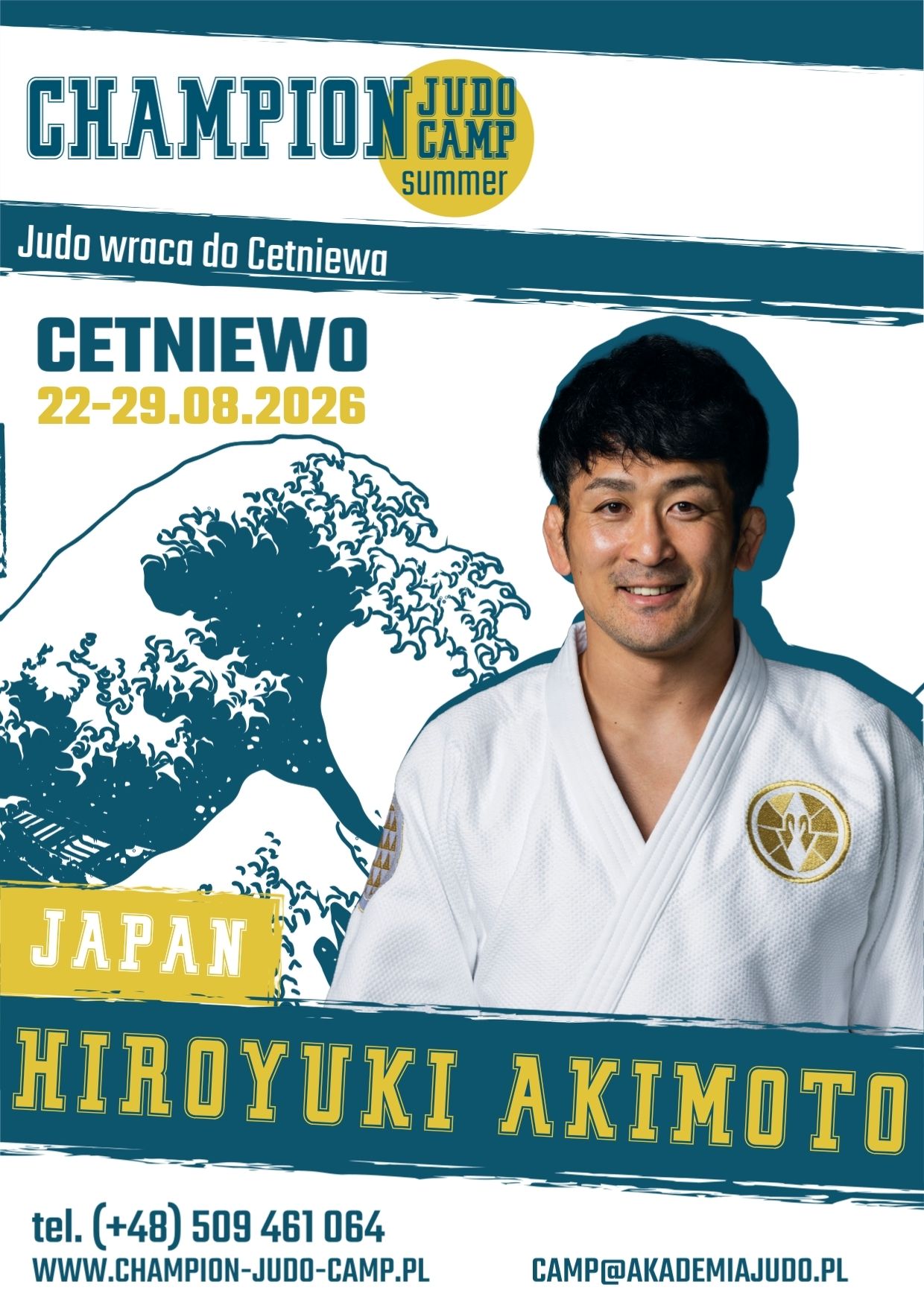 Hiroyuki Akimoto gwiazdą Summer Champion Judo Camp 2026