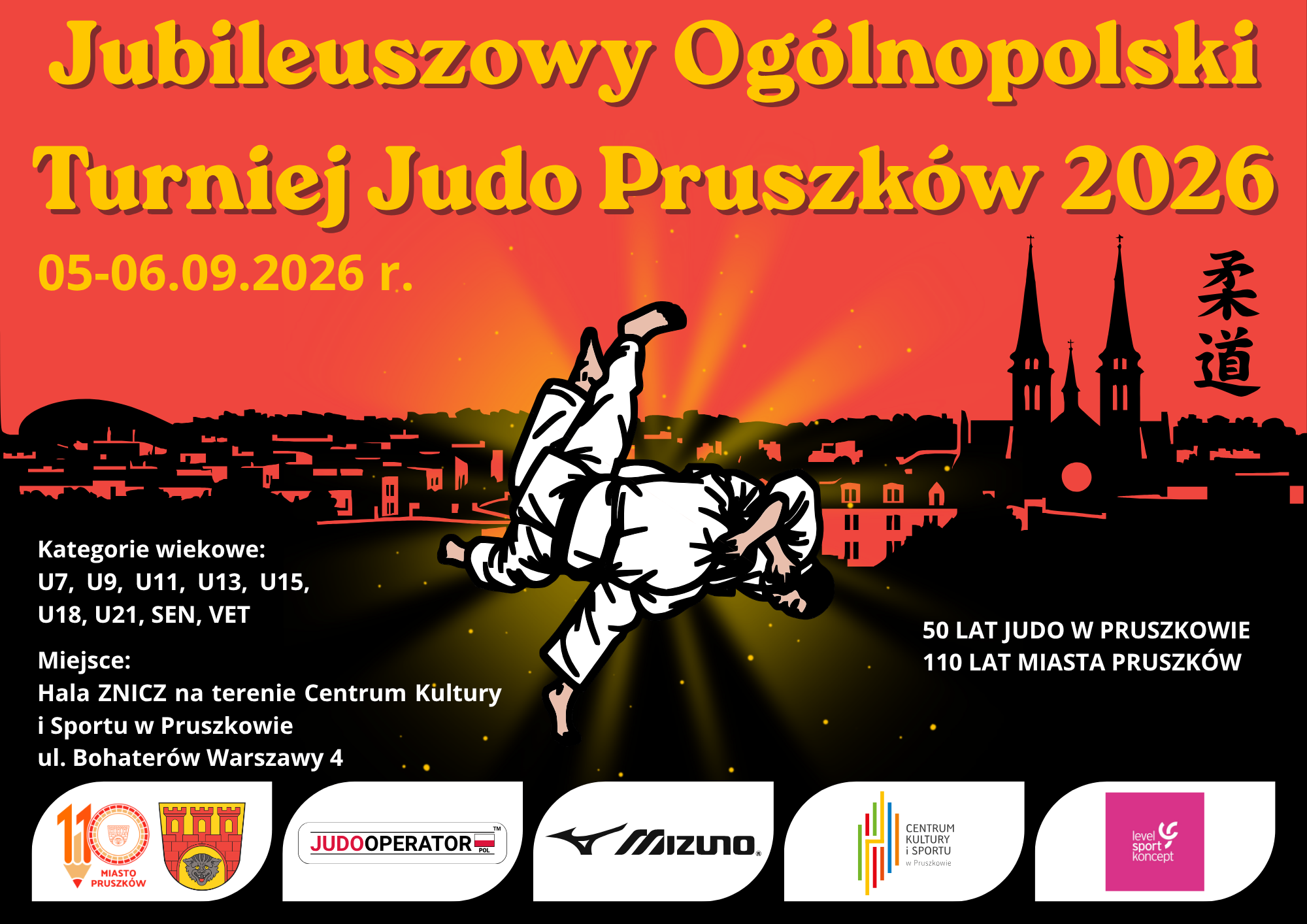 Od przedszkola do seniora – Jubileuszowy Ogólnopolski Turniej Judo w Pruszkowie już we wrześniu!